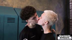 SOUTHERNSTROKES Karol Gajda & Max Gen Having Locker Room Sex
