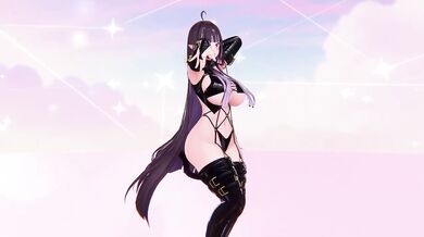 Midas Touch Elf VTuber Strips Raw in Genshin Impact MMD