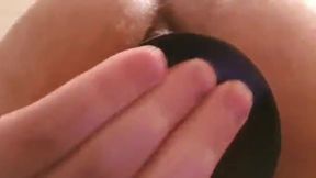 BBC dildo deep in my big ass