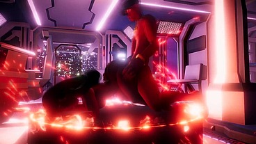 Holo graphic 3d big black booty toon