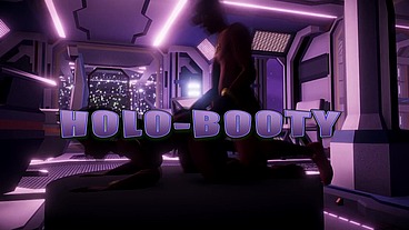 Holo graphic 3d big black booty toon