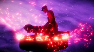Holo graphic 3d big black booty toon