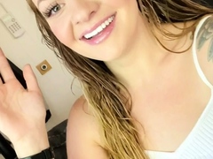 Blonde teen Sierras first erotic masturbation video