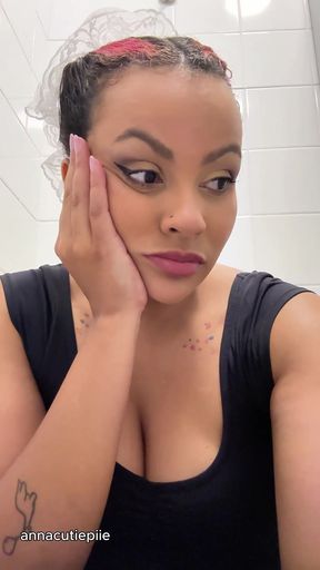 Gassy Ballerina Trying Not to Fart During Show Break