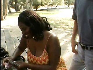 Corpulent ebony mother i'd like to fuck with giant garage gets screwed by chaps