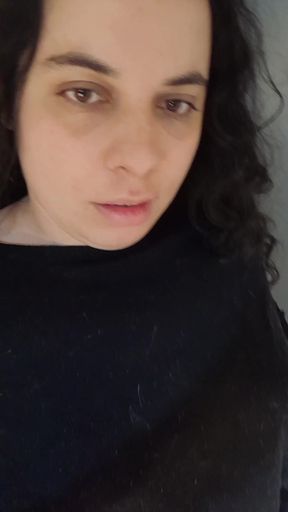 Woman in black shirt