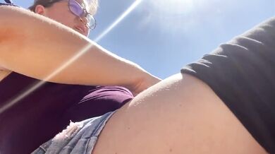 MARYJANE MOORE Fingering Pussy on Beach