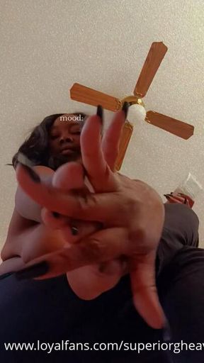 Kneeling , Gooning & Worshiping ME under MY FEET !