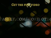 Obedient boy jerking off on his knees, angle from below