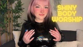 Shiny Body Worship - PVC Vinyl Latex Goddess Tit Ass Worship