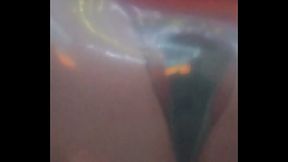 trans girl humps and fucks a clear balloon