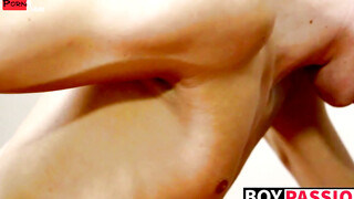 Blonde Twunk's Ass Play & Jerk-Off Session - Hot Guy Fucks Himself