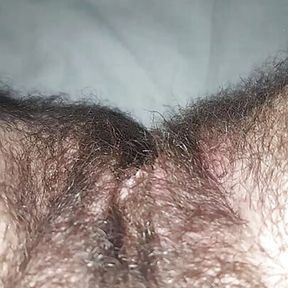 pov vibing my hairy transgender pussy