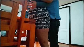 Big ass BBW fucked on the dining room table.