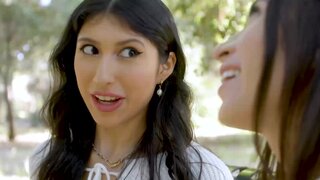 Amber Summer seduces her thick Latina stepsister