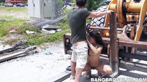 ”Tantalizing mature tart Holly Hendrix goes crazy outdoor”