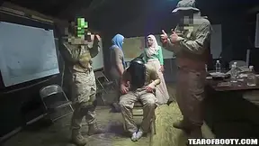 Arab Sluts Sneak Into An American Military Base