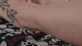 Feet and lotion