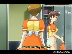 Hentai maids licking slick twats and getting ass smashed