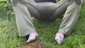 Peeing in my pants outside
