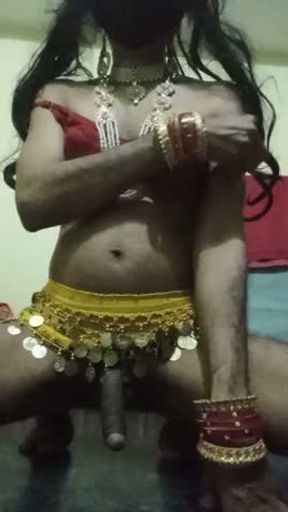 Hot Indian Shemale Showing Beautiful Structure and Sexy Cock