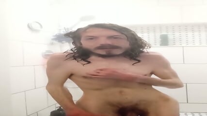 Taking A Quick A Shower Solo Male  Italian