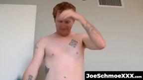 JoeSchmoeXXX.com - Ginger amateur fingers tight hole while stroking small cock