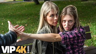 Playful blonde Zlata Shine fucks her boss behind her girlfriend's back