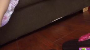 Yuki Mizuho gives a deepthroat blowjob before getting fucked deep