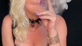 I control you with my voice, my dominant personality and my sublime cigar smoke - say yes mistress and obey*German-English