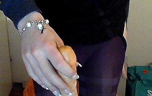 Sucking vibrator on the webcam