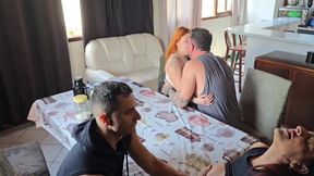 My dream came true and we ended up having sex in the kitchen for breakfast!!