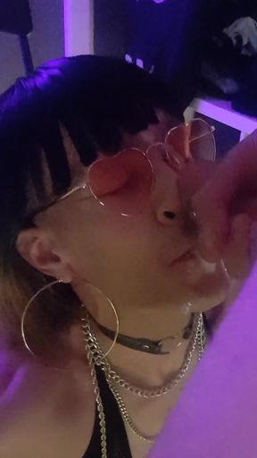 This Bitch Didn&#039;t Pay Her Rent, She Will Serve as a Dick Juice Support for Her Owner. Vanessabitchx