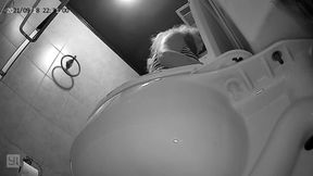 Chloe big ass toilet view from below