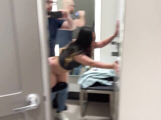 Risky Quickie With Oriental Cutie in Target Dressing Room