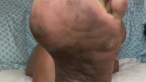 Latina Tanfeets Naked SUPER DIRTY Soles Cleaning Instructional