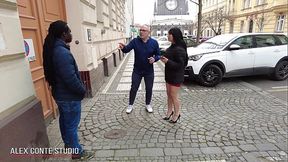 Behind the pissing scenes #Ass Collectors S1 - E10 Daniela Ortiz extreme anal with big black cock Freddy Gong.