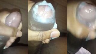 Trini Mandingo strokes BBC & gives a hot handjob