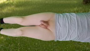 888 White Pretty Femboy on Green Grass Booty Soft Body Delicious and Young