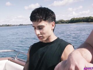 Hotty Elias and Marcus McNeil masturbating and banging every other on a boat. Out in the open ocean there's no one who can watch what how those nasty boyz have sex!