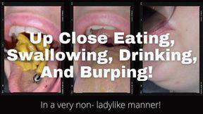 Phoenix Eating Macaroni And Cheese And Burping- 4K