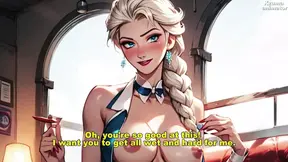 Elsa de frozen fazendo hentai joi punheta guided