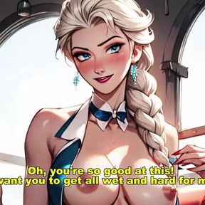 Elsa de frozen fazendo hentai joi punheta guided