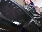 Goth Spike Boots Floor POV