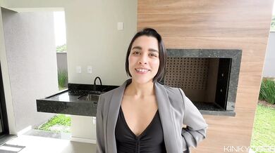 Big Ass Latina Realtor Chokes On Huge Cock And Gets Pussy Destroyed POV