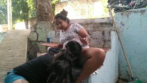 Cougars and amateurs in public fuck session