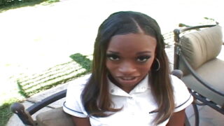 Blowjob – zayıf genç Theresa Long büyük horoz tarafından anal seks alıyor ve büyük horoz tarafından pis bir kremalı turta alıyor