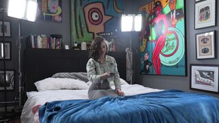 Curvy babysitter Dharma Jones deepthroats and rides a cock