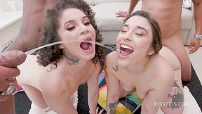 Brasilian Pornstars Sereian Ninfo And Bruna Santos Fisting Each Others Ass Before Hot 4 On 2 With Dap ,dp, Monster Gapes And Anal Rimming