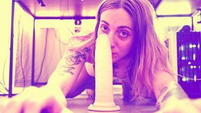 Emelia Lavoie Rides Her Biggest Dildo Until She Cums Hard